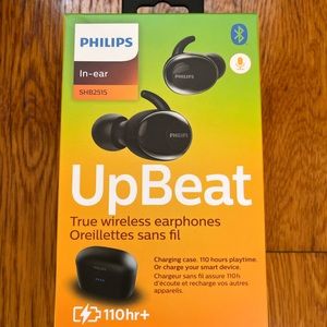 Philips SHB2515 UpBeat wireless earphones.